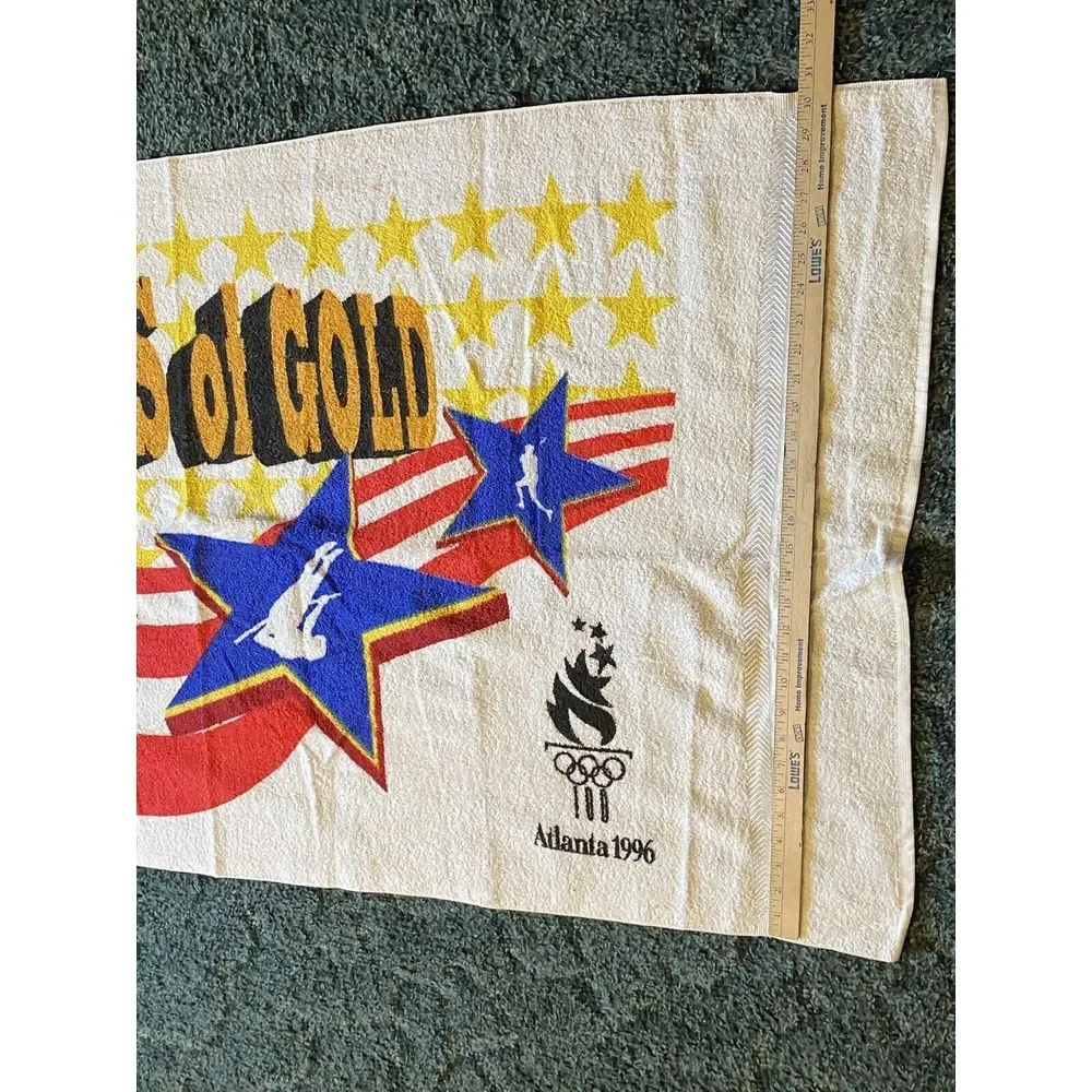 Atlanta Olympics Dreams of Gold Beach Towel New Cannon Mills‎ Nice Collector